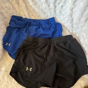 Under Armour Women's Athletic Shorts - Black and Blue